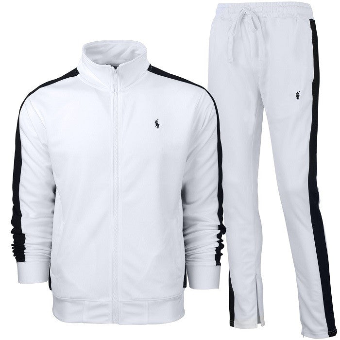 Ralph Lauren Polo Double-Knit Track Jacket & Pants 2 Pc Set