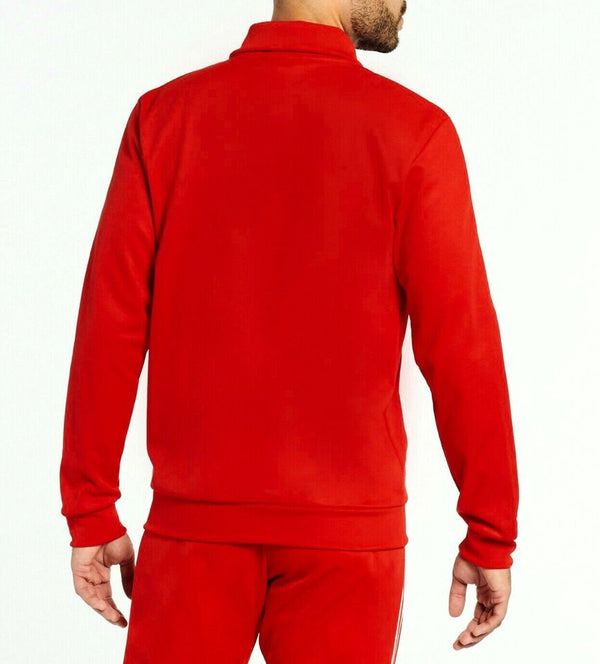 Adidas 3-Stripe Tricoat Track Set Jacket & Pants Red
