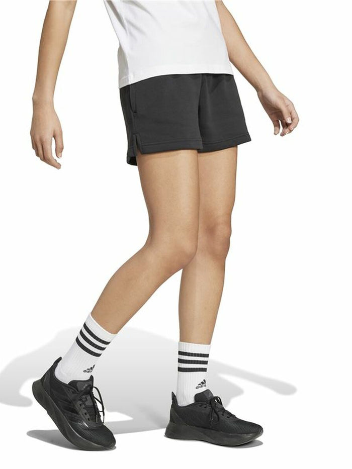 Sports Shorts Adidas Essentials Small Logo Fleece Shorts Black