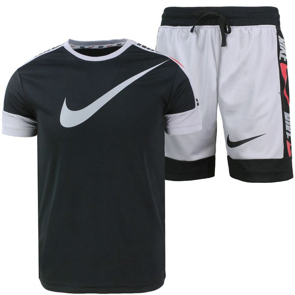 Nike Swoosh Men's Sport Dri-Fit Shorts & T Shirt 2 Pc Set Final Sale