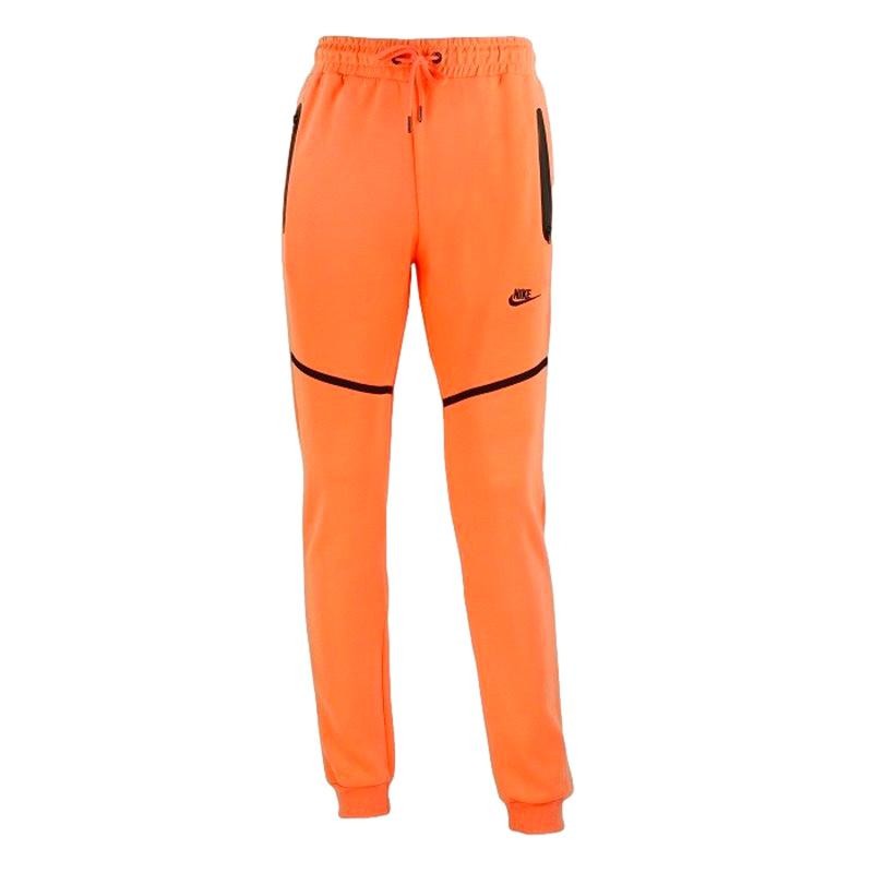 Nike Tech Fleece Full-Zip Hoodie & Pants 2 Pc Set Orange/Black