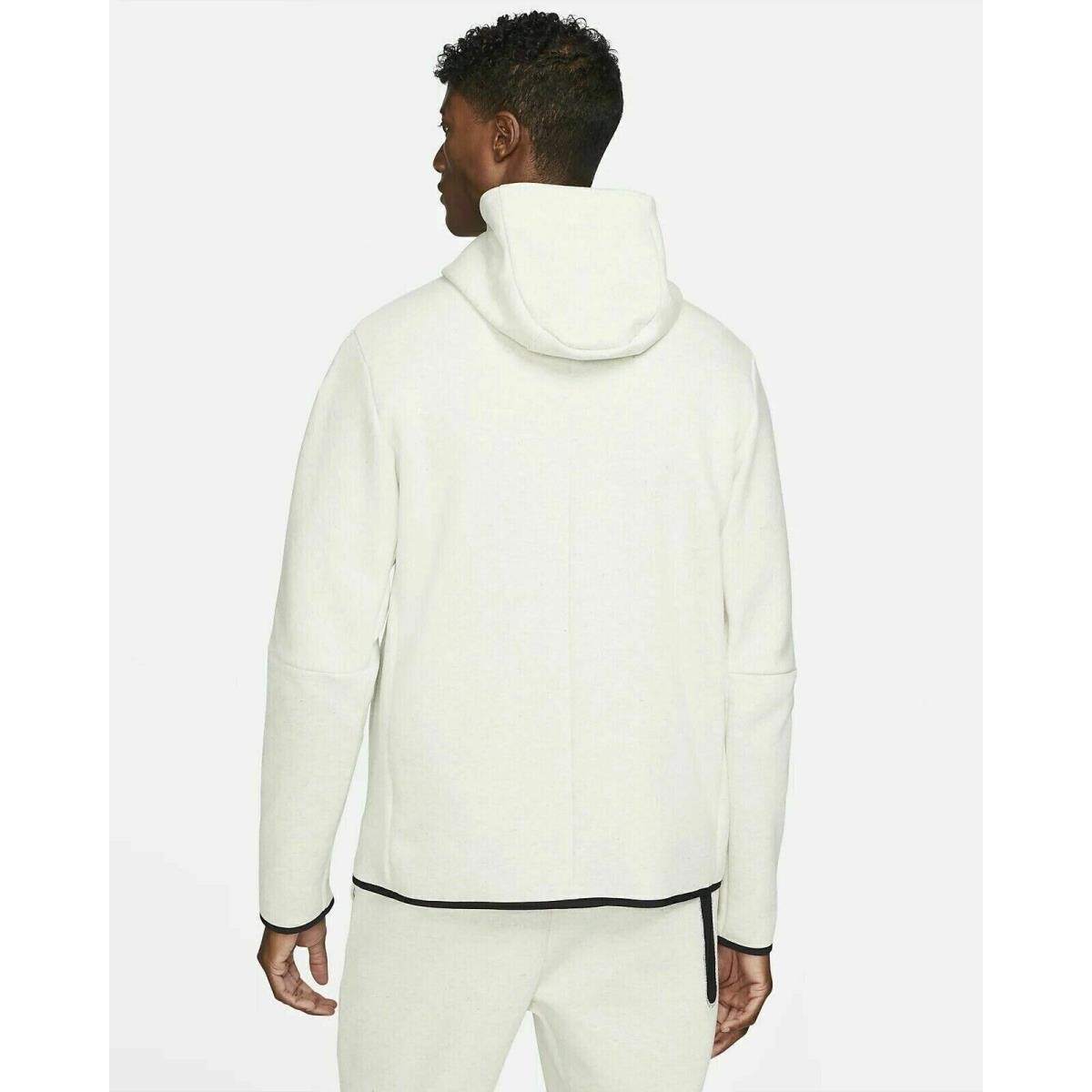 Nike Men's Tech Fleece Full-Zip Hoodie& Pants White Secondary image