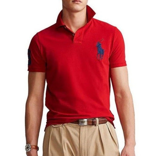 Polo Ralph Lauren Men's Custom-Fit Big Pony Mesh Polo Shirt