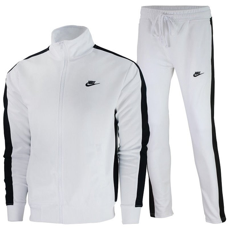 Nike Men's Knit Tracksuit 2 piece Set White/Black Main image