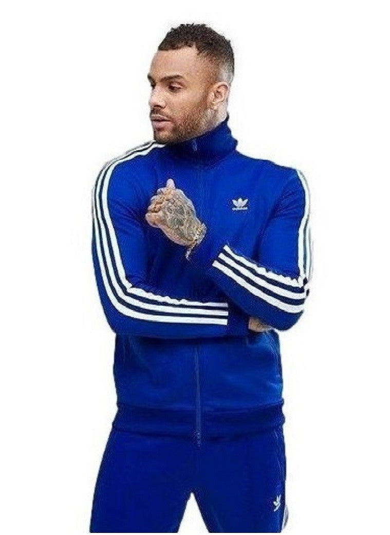 Adidas 3-Stripe Tricoat Track Set Jacket & Pants Royal