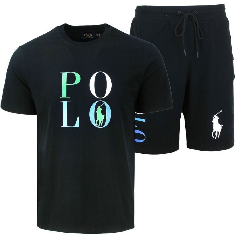R.L Polo Men's Pony Shorts & Graphic T Shirt Main image