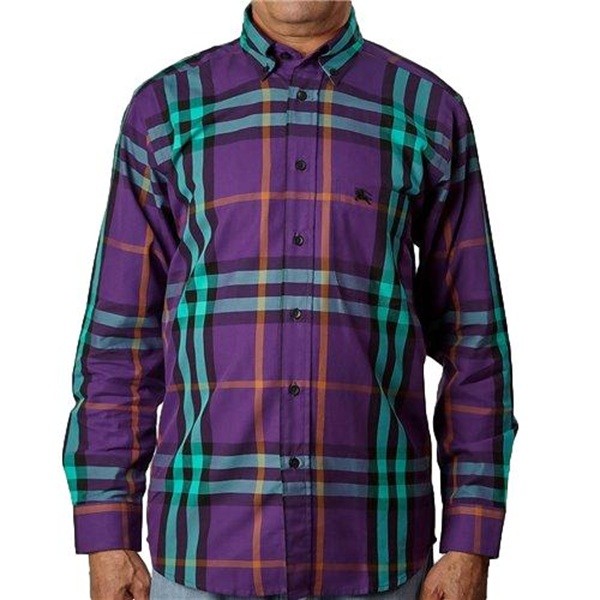 Burberry Brit Men's Cotton Check Button Down Shirt Final Sale
