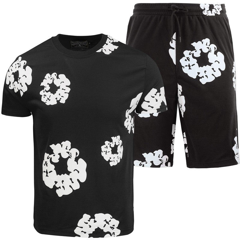 Denim Tears The Cotton Wreath Shorts & T Shirt 2 Piece Set Final Sale Main image
