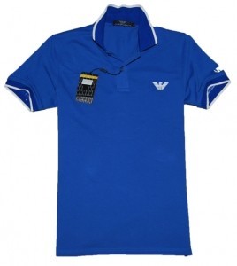 Armani Men's  Polo Shirt  Blue