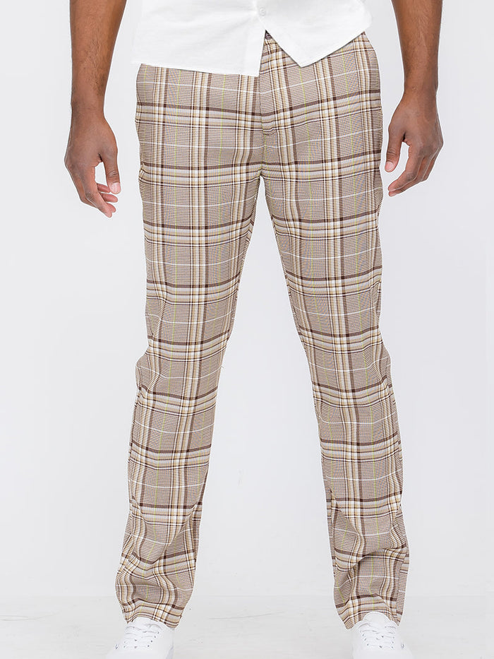 Plaid Trouser Pants