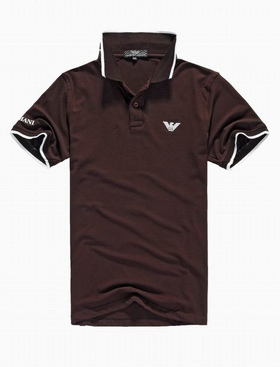 Armani men's Polo Shirt  Heather Brown