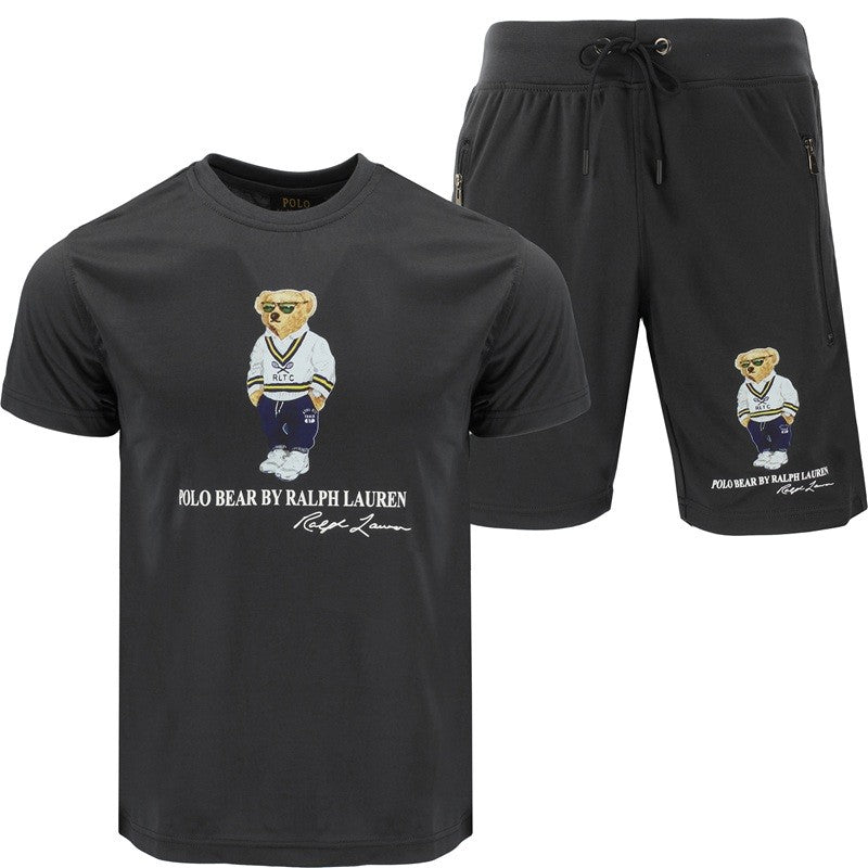 R.L Polo Men's Classic Fit Polo Bear Jersey T-Shirt & Short Set Main image