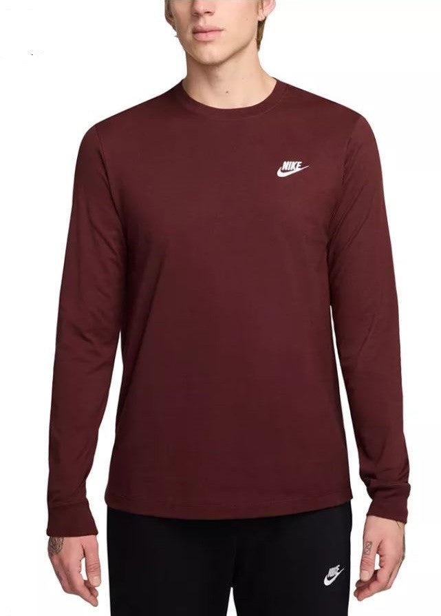 Nike Men's Long-Sleeve Sportswear Club T-Shirt