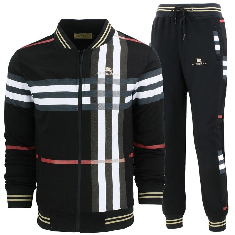 Burberry Men's Check Jacket & Pants 2 Pc Set