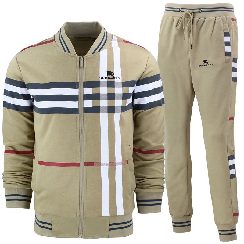 Burberry Men's Check Jacket & Pants 2 Pc Set