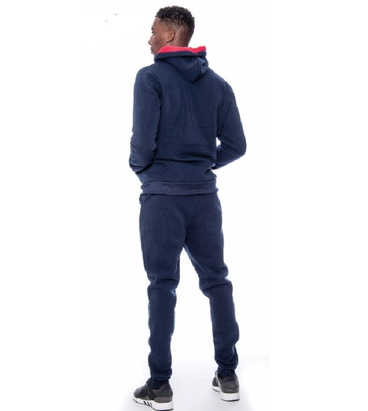 Polo Colorblock Fleece Zip Hoodie & Pants Set