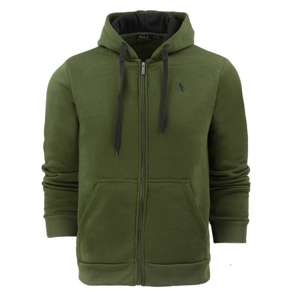 Polo Colorblock Fleece Zip Hoodie & Pants Set