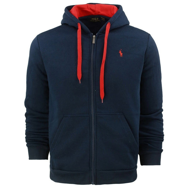 Polo Colorblock Fleece Zip Hoodie & Pants Set
