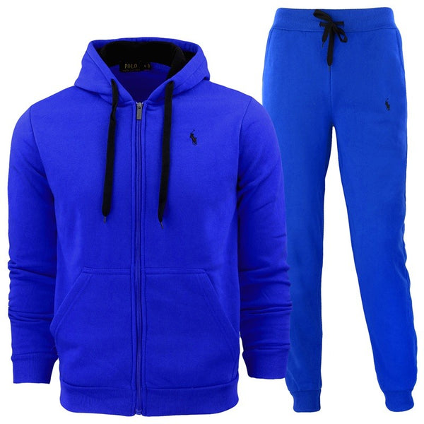 Polo Colorblock Fleece Zip Hoodie & Pants Set
