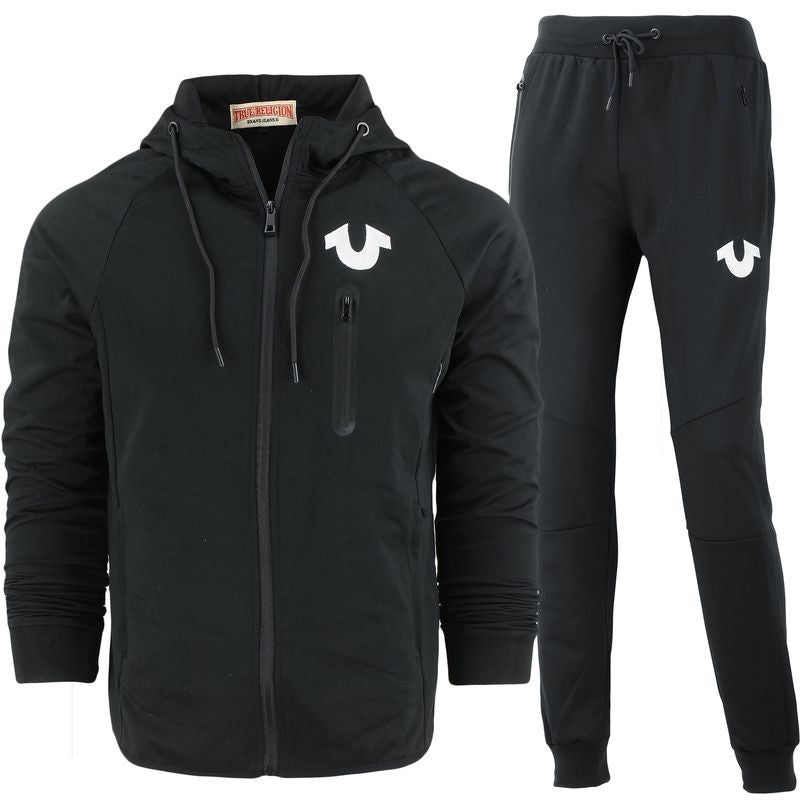 True Religion Men's Tech Fleece Hoodie & Pants Set