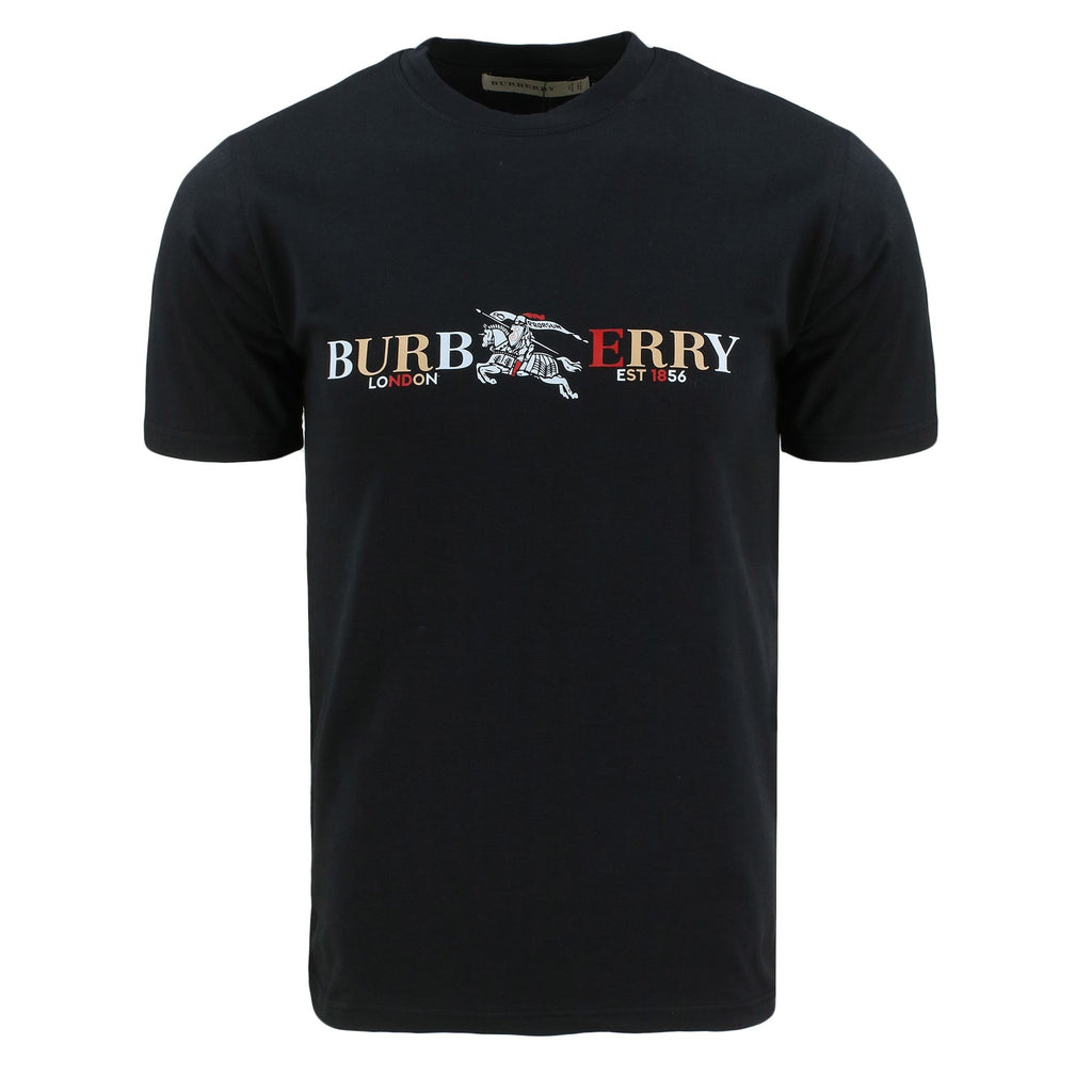 Burberry Men's Crew Neck Graphic Cotton T-Shirt