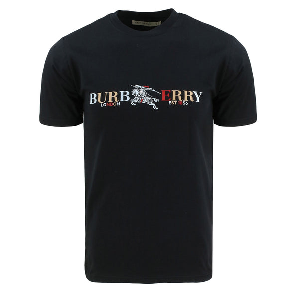 Burberry Men's Crew Neck Graphic Cotton T-Shirt
