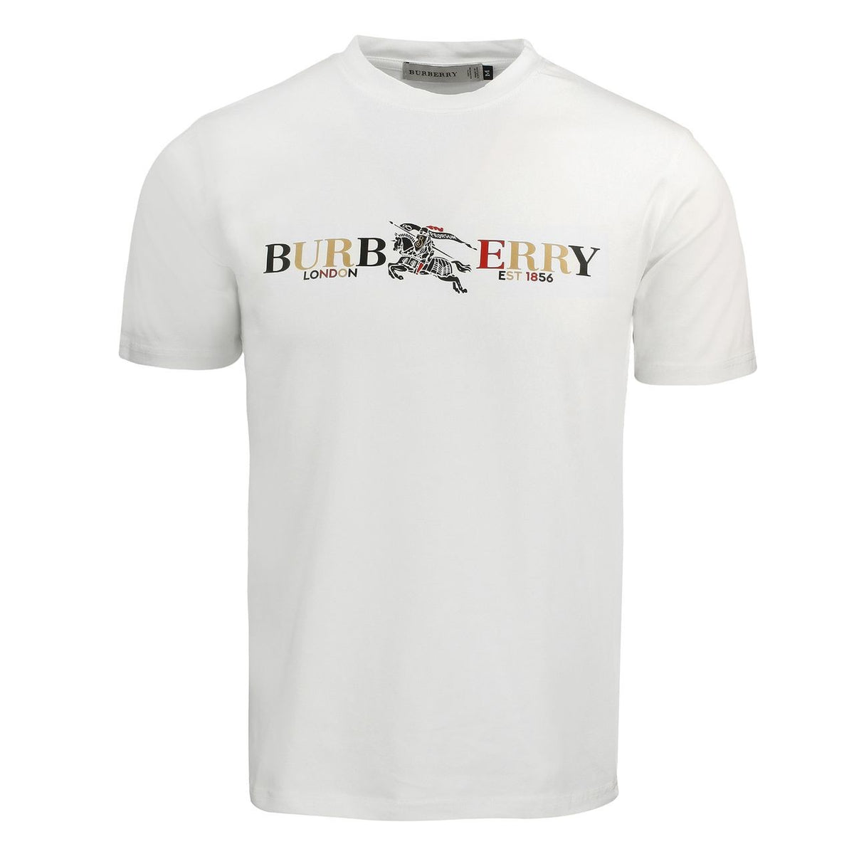 Burberry Men's Crew Neck Graphic Cotton T-Shirt