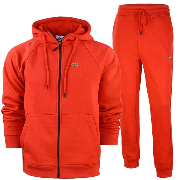 Lacoste Men's Classic Fit Full Zip-Up Hoodie & Pants Set