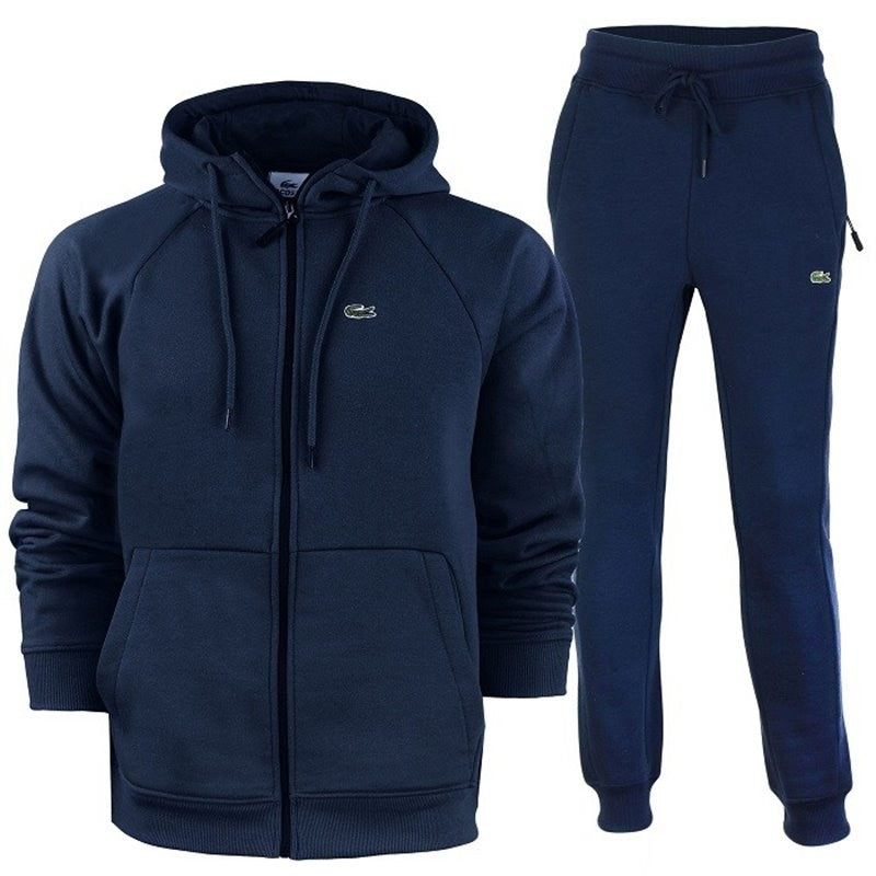 Lacoste Men's Classic Fit Full Zip-Up Hoodie & Pants Set