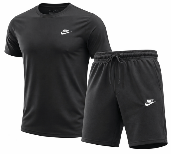 Nike Men's Club Fleece Crewneck Top & Short Set