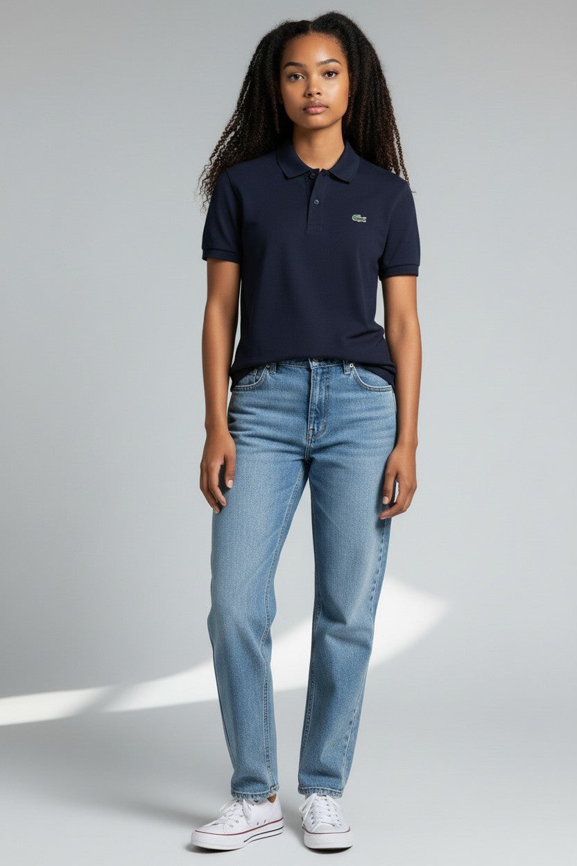 Lacoste Womens Classic Short edSleeve Polo Shirt
