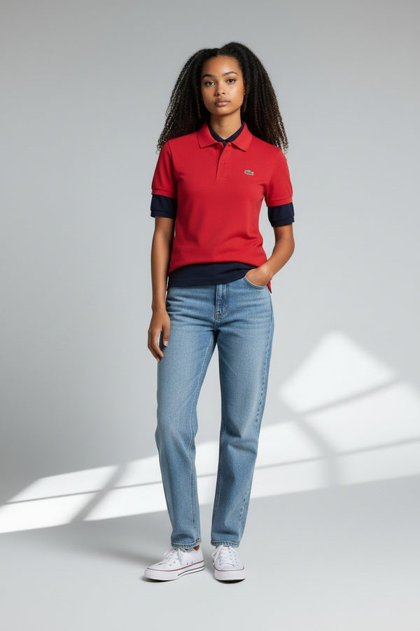 Lacoste Womens Classic Short edSleeve Polo Shirt