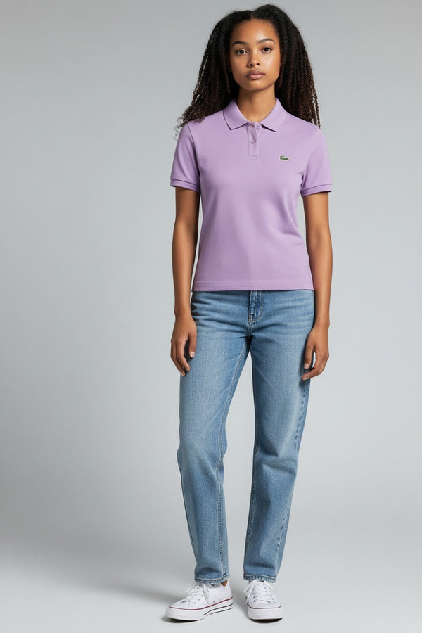 Lacoste Womens Classic Short edSleeve Polo Shirt