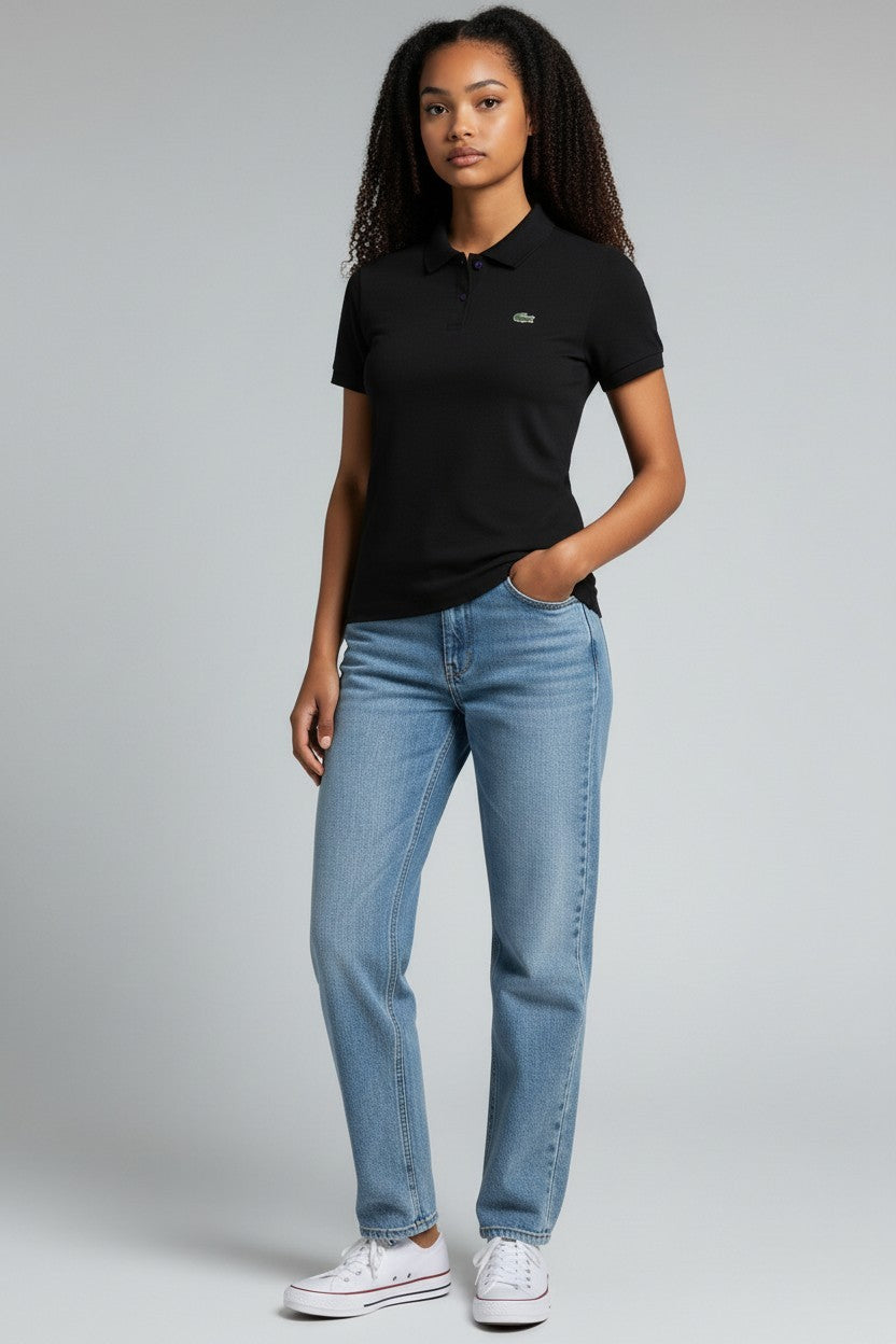 Lacoste Womens Classic Short edSleeve Polo Shirt