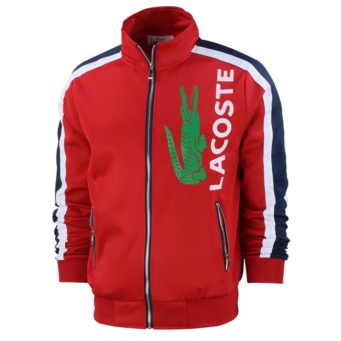 Lacoste Men's Sport Color-Blocked Track Suit Red Final sale