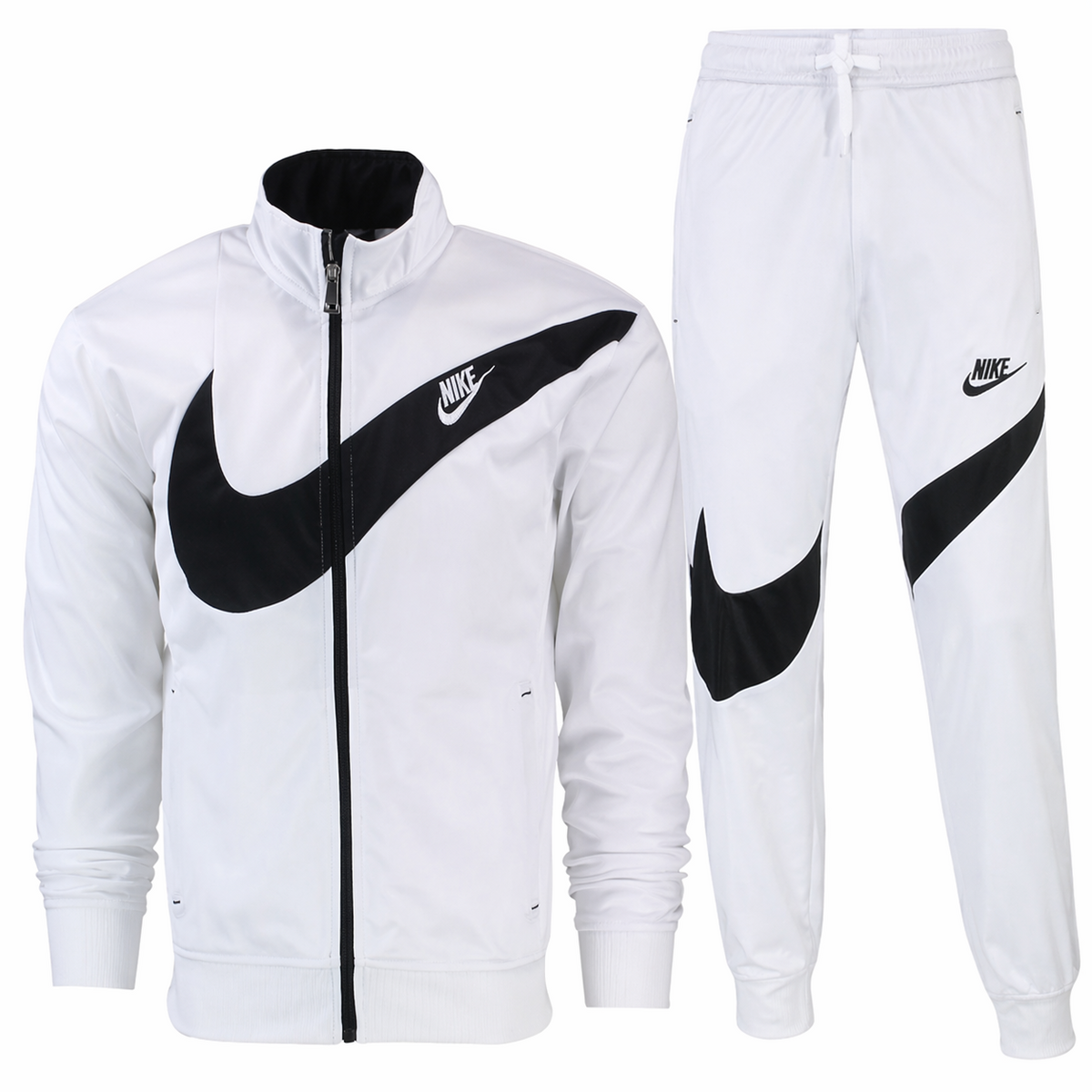 Nike Sportswear Swoosh  2 Piece Tracksuit White/Black Main image