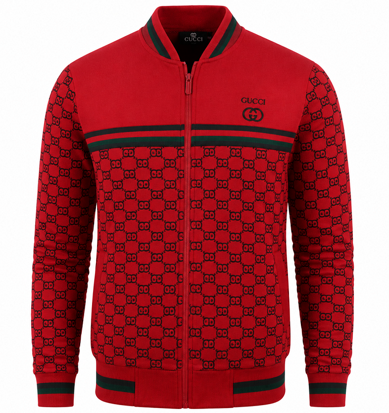 Gucci Monogram Zip-Up Jacket & Pants Set