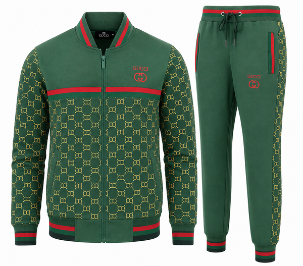 Gucci Monogram Zip-Up Jacket & Pants Set