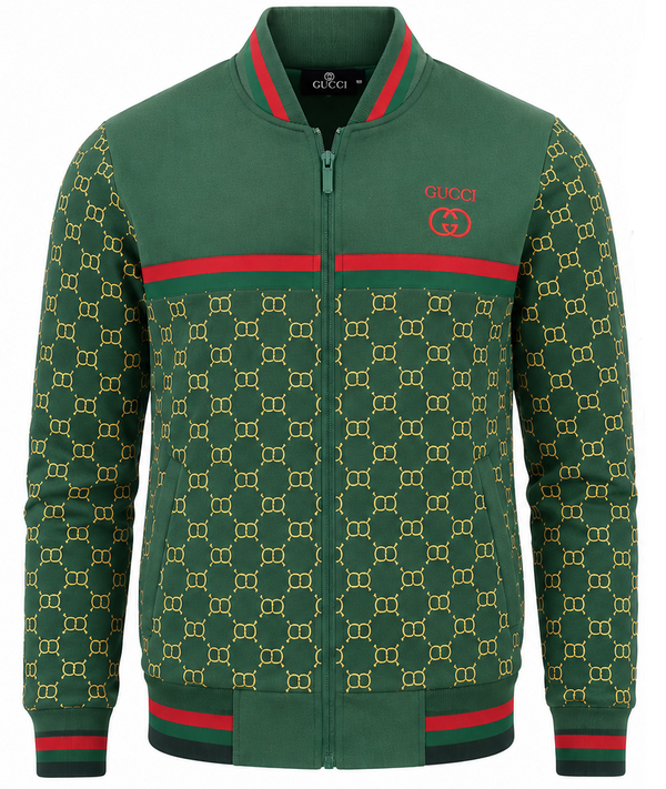 Gucci Monogram Zip-Up Jacket & Pants Set