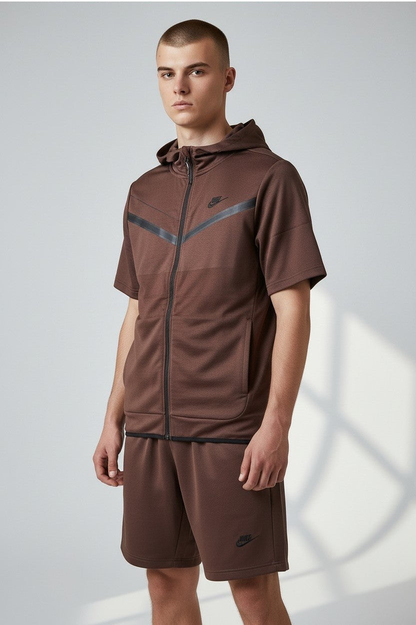 Nike Sportswear Tech Fleece Hoodie & Short  2pc Set Final Sale