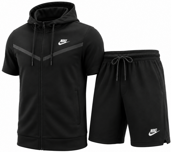 Nike Sportswear Tech Fleece Hoodie & Short  2pc Set Final Sale