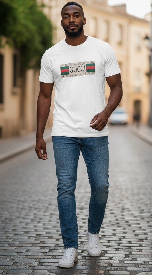 Gucci Cotton Logo Printed Crew Neck T-Shirt Secondary image