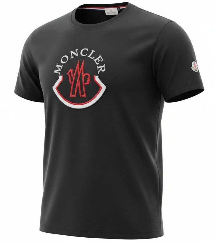 Moncler White Crew Neck  Logo Patch T-Shirt Closing Out Main image