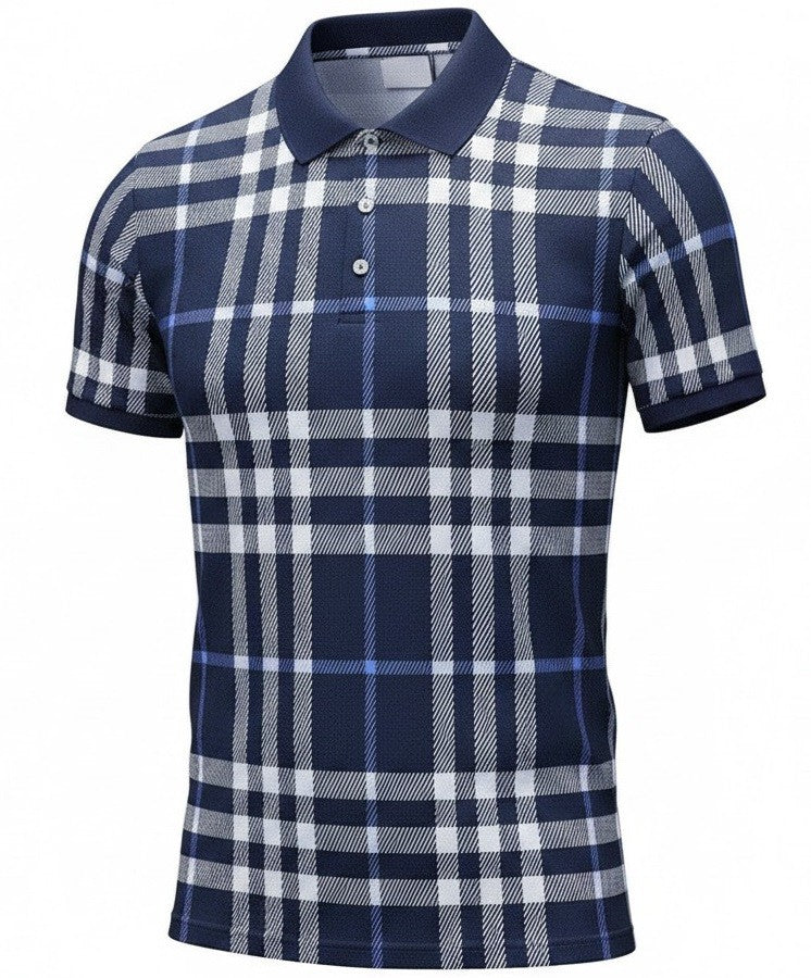 Burberry Men's Ferry Knit Check Polo Shir