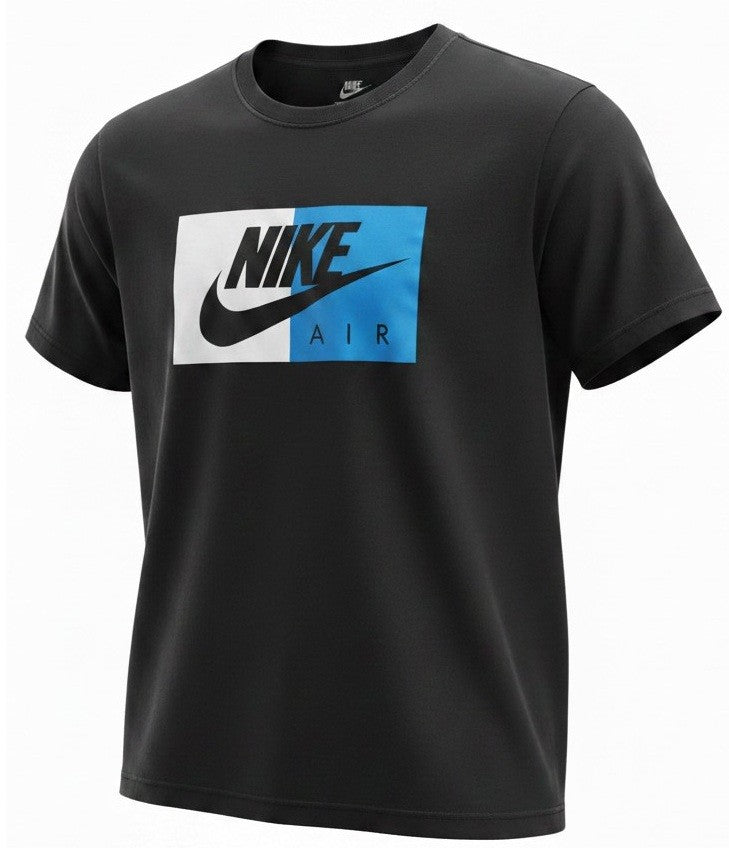 Nike Air Men's Athletic Short Sleeve Color Blocked Logo Gym Graphic T-Shirt