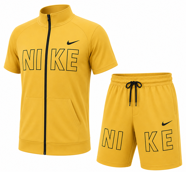 Nike Men's Tech Short-Sleeve Full Zip Jacket & Short Set FINAL SALE Main image