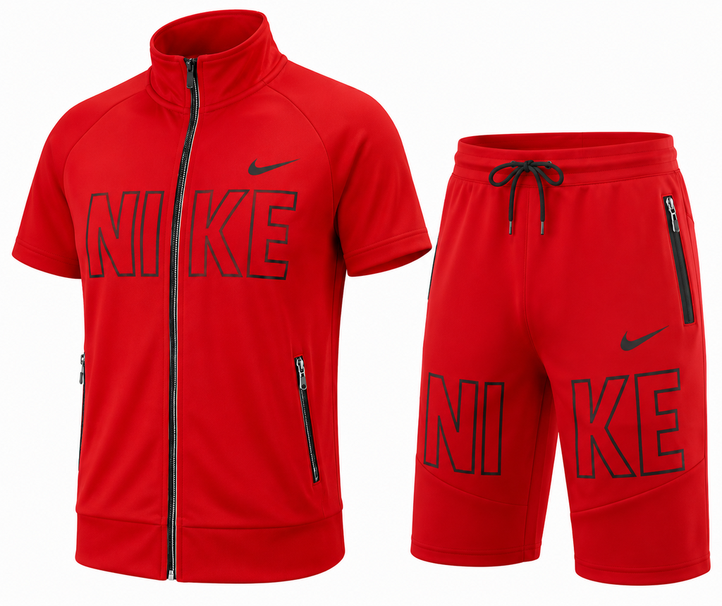Nike Men's Tech Short-Sleeve Full Zip Jacket & Short Set FINAL SALE