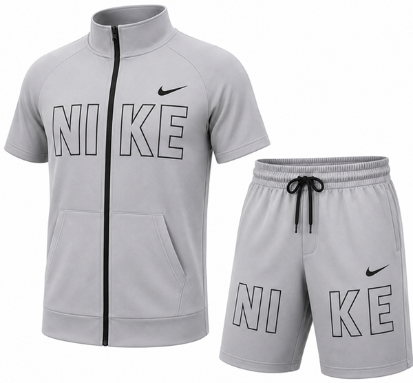 Nike Men's Tech Short-Sleeve Full Zip Jacket & Short Set FINAL SALE