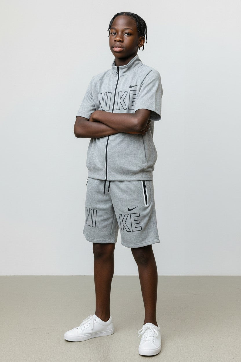 Nike Men's Tech Short-Sleeve Full Zip Jacket & Short Set FINAL SALE