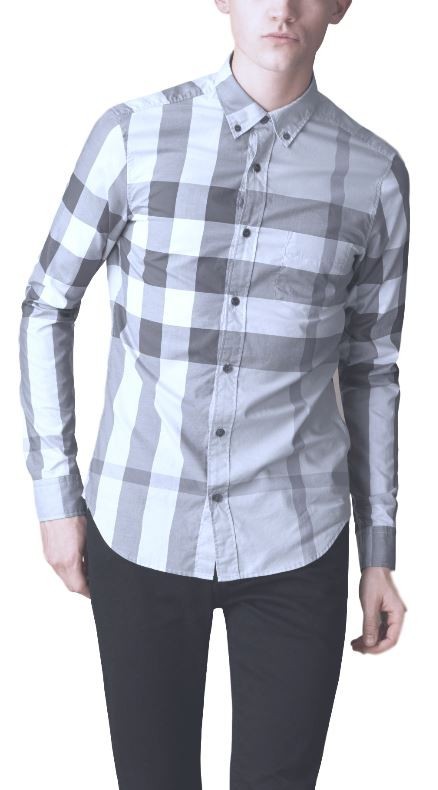 Burberry Men's Long Sleeve Stripe Shirt